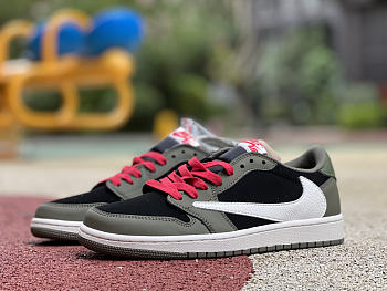Air Jordan 1 Retro Low OG SP Travis Scott Black Olive - DM7866-002