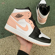 Air Jordan 1 Mid Arctic Orange Black Toe 554724-133 - 5