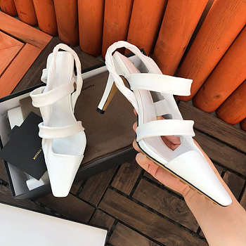 Bottega Veneta Leather The Point in White
