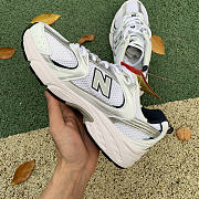 NEW BALANCE White & Silver  - 4
