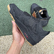 Air Jordan 4 Retro Levi's Black (Levi's Tag) AO2571-001 - 4