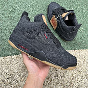 Air Jordan 4 Retro Levi's Black (Levi's Tag) AO2571-001 - 5