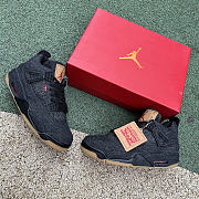 Air Jordan 4 Retro Levi's Black (Levi's Tag) AO2571-001 - 6
