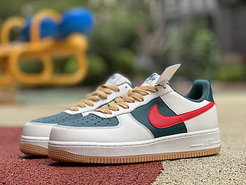  Nike Air Force 1 Low Id Cream Green Red AQ3778-991