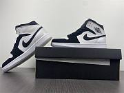 Air Jordan 1 Mid White Black Diamond DH6933-100 - 4