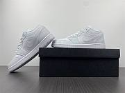 Air Jordan 1 Low Triple White Tumbled Leather 553558-130 - 2