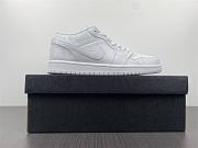 Air Jordan 1 Low Triple White Tumbled Leather 553558-130 - 3