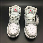 Nike Air Jordan 1 Mid GG Grey Fog Metallic Silver 555112-012 - 3