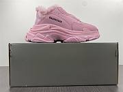 Balenciaga Triple S Fake Fur Pink (W) 668562W3CQ5 - 5