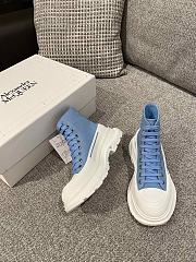 ALEXANDER MCQUEEN Blue Tread Slick High Sneakers  - 4