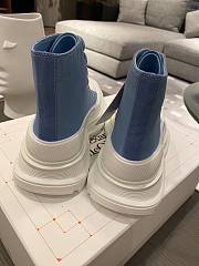 ALEXANDER MCQUEEN Blue Tread Slick High Sneakers  - 6