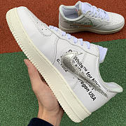 Nike 2018 Off-White x Nike Air Force 1 White AO4297-100 - 2