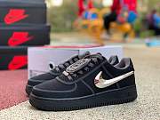  Nike Travis Scott X Air Force 1 Low Black Reflective Silver AQ4211- 001  - 1