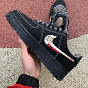  Nike Travis Scott X Air Force 1 Low Black Reflective Silver AQ4211- 001  - 3