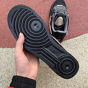  Nike Travis Scott X Air Force 1 Low Black Reflective Silver AQ4211- 001  - 4