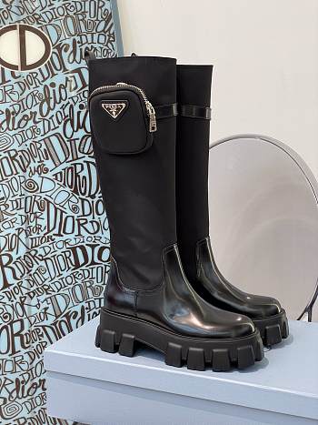 Prada Re-Nylon Pouch Detail Boots