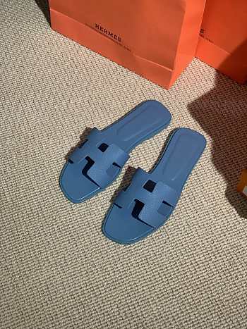  Hermes Slippers Blue