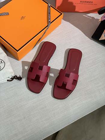 Hermes Slippers Red