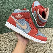 Air  Jordan 1 Mid Denim Red - DM4352-600 - 3