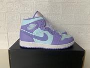 Air Jordan 1 Mid Purple Aqua (GS)  554725-500 - 2