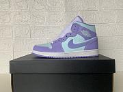 Air Jordan 1 Mid Purple Aqua (GS)  554725-500 - 6