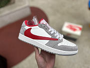  Air Jordan 1 Travis Scott Low Red Gray - 6