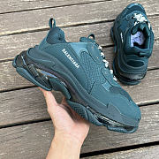 Balenciaga Triple S Clear Sole Full Dark Green 541624W2GA13210 - 4