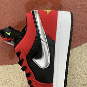 Air Jordan 1 Low Black Green Pulse Gym Red 553558-036 - 2