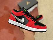 Air Jordan 1 Low Black Green Pulse Gym Red 553558-036 - 3