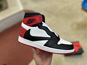 Travis Scott x Fragment x Air Jordan 1 High OG Red Black White DH3227-600  - 2