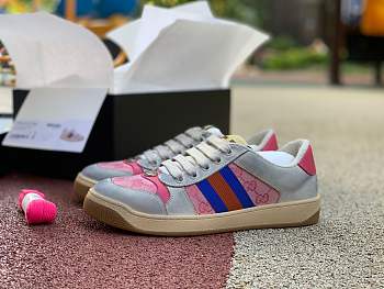 Gucci Wmns Screener GG grey pink blue