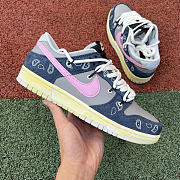 Vintage pattern - cashew nut flower. Travis Scott x Nike SB Dunk Low dh7913-001 - 6