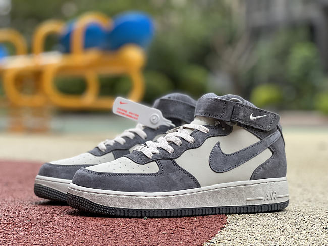 Air Force 1 07 Mid Wolf Grey Dark Grey White Shoes CW2288-668 - 1