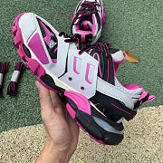 Balenciaga Track Sneaker Led Grey - Black - Purple Red - 4