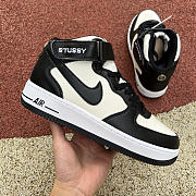 Nike Air Force 1 Mid Stussy Grey Black DJ7840-002 - 6