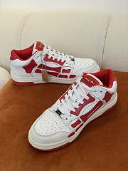 AMIRI Skel Top Low White Red - 4