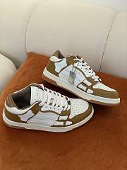 AMIRI Skel Top Low White Brown White SS22MFS003-126  - 2