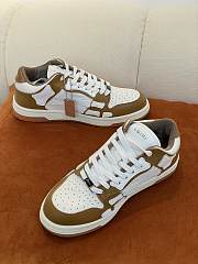 AMIRI Skel Top Low White Brown White SS22MFS003-126  - 6
