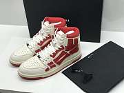AMIRI Skel Panelled High Top White Red MFS002-124 - 5