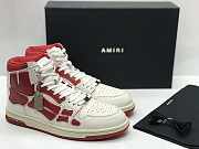 AMIRI Skel Panelled High Top White Red MFS002-124 - 2