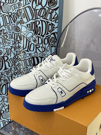 Louis Vuitton LV Trainer White Blue 