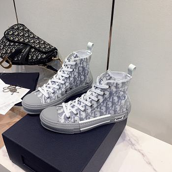 Dior B23 High Top Logo Oblique grey - 3SH118YJP_H069