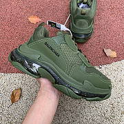 Balenciaga Triple S Clear Sole Dark Green 541624W2GA12325 - 2