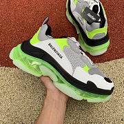 Balenciaga Triple S Clear Sole White Green  541624W2GT19042 - 2