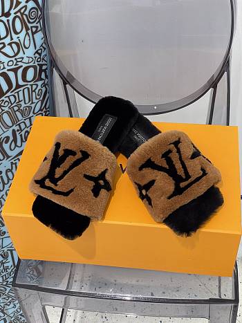 FAY FLAT MULE BROWN 