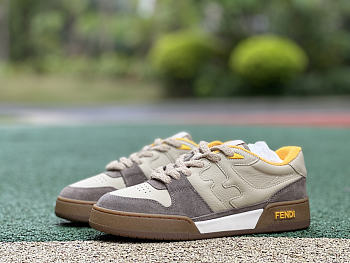 Fendi Match Beige suede low-tops