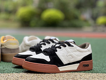 Fendi Match Low tops in black suede