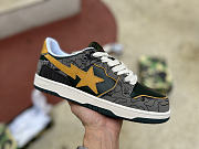 A Bathing Ape Bape SK8 Sta Grey Mustard Yellow - 6