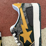 A Bathing Ape Bape SK8 Sta Grey Mustard Yellow - 4