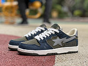 A Bathing Ape Bape SK8 Sta Army Green Dark Blue - 1